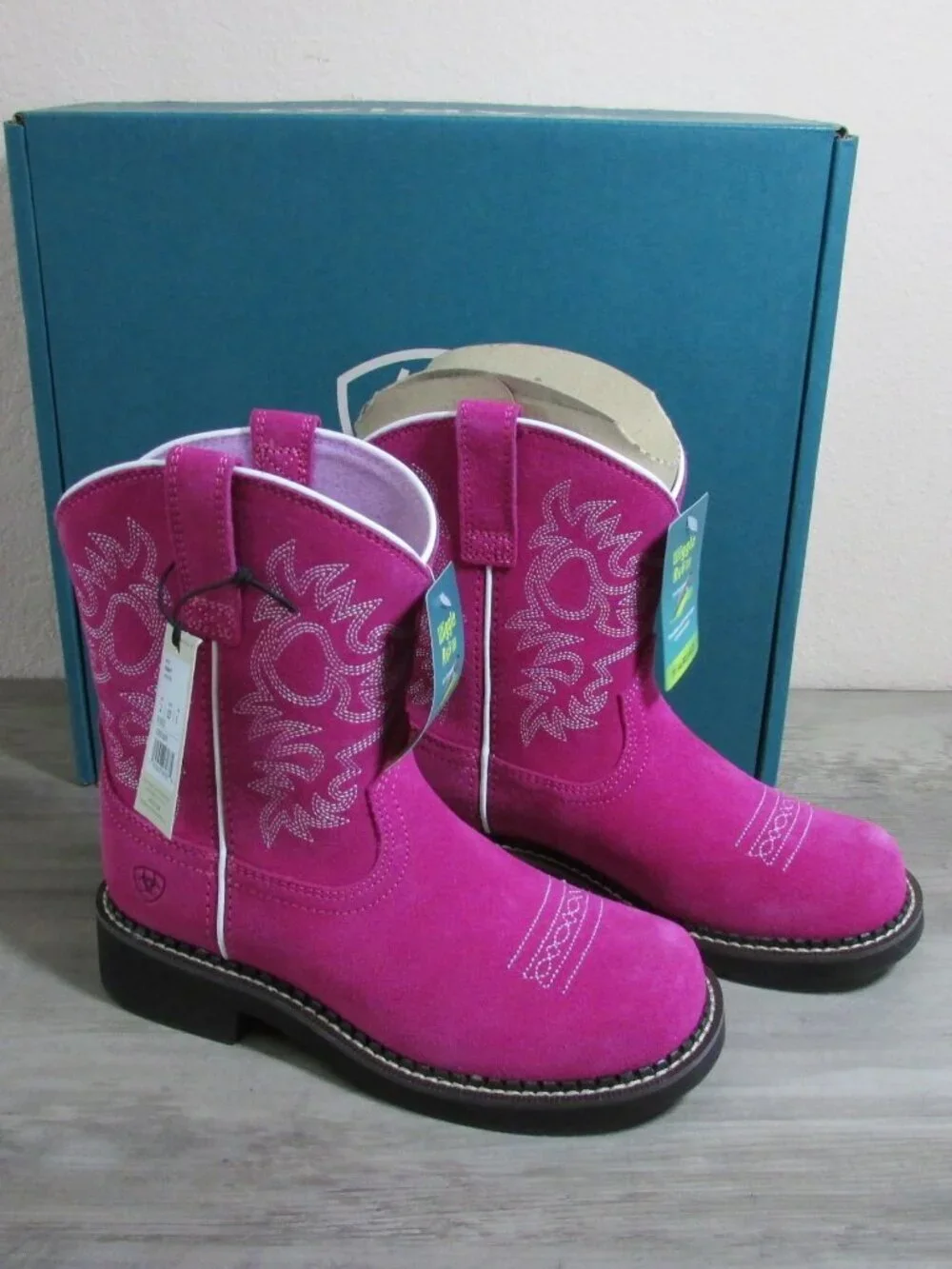 Ariat Girl's Fatbaby Western Boots Hottest Pink 10051009